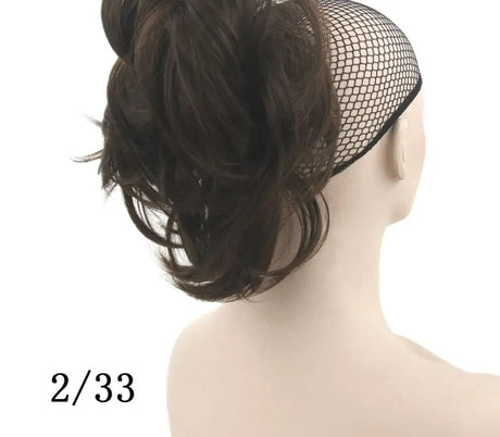Grip ponytail short hair female curly hair wig flexible hair ponytail - Lootquake