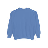 Customizable Unisex Garment-Dyed Sweatshirt, Personalized Gift, Cozy Streetwear, Casual Outfit, Unique Design Sweatshirt
