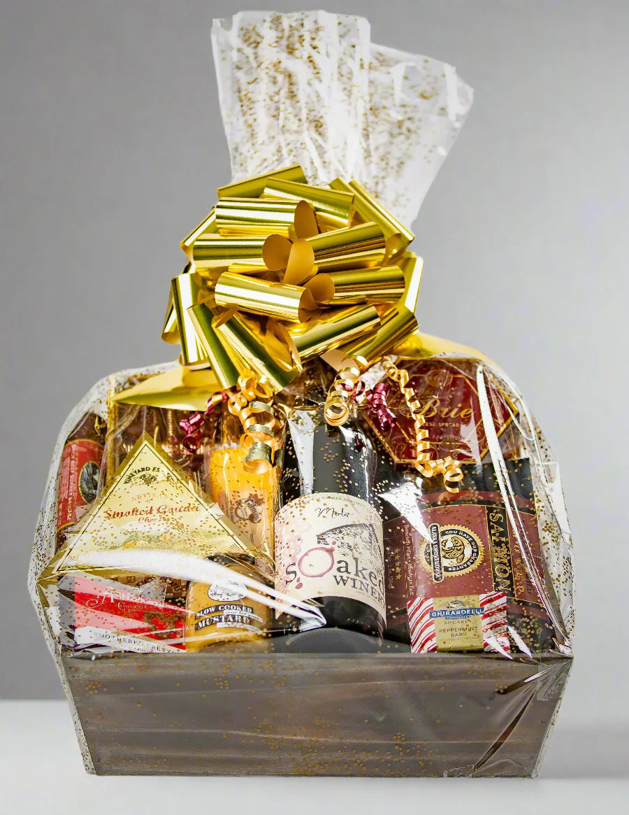 Jenny's Large Wine Gift Basket - Best Seller