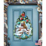 Faro navideño para puerta, decoración navideña de G. DeBrekht - Decoración costera - 8119185H