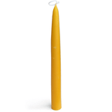 100% Pure Beeswax Taper Candles with Dipped Look - 12 Hours Each, 12 Pack, 144 Hours - USA Bees Wax - Handmade - Unscented - A ll N atural Light Honey Scent