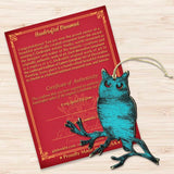 Adornos rústicos de madera con forma de búho de Nature Wonders - Decoración navideña con temática de vida silvestre - 8198218