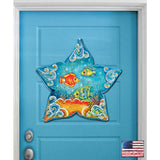 Decoración para puerta de casa de playa con estrellas de mar de G. DeBrekht - Decoración costera navideña - 8126151H