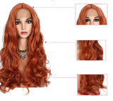 Long curly hair golden brown hood - Lootquake