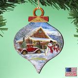 Country Store Christmas Drop Wooden Ornaments by Gelsinger - Christmas Decor - 8031022-1607