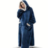 1pc Super Soft Hoodie Wearable Blanket for Adults with Big Pocket - Perfect for Christmas Parties and Cozy Nights In