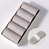 5/10/12 pares de calcetines tobilleros lisos para hombre, cómodos, transpirables, suaves y absorbentes del sudor, ideales para exteriores.