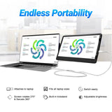 12 Inch Laptop Dual Monitor 1920*1080 HD IPS LCD Dual Monitor Screen Extender Laptops For Macbook Huawei