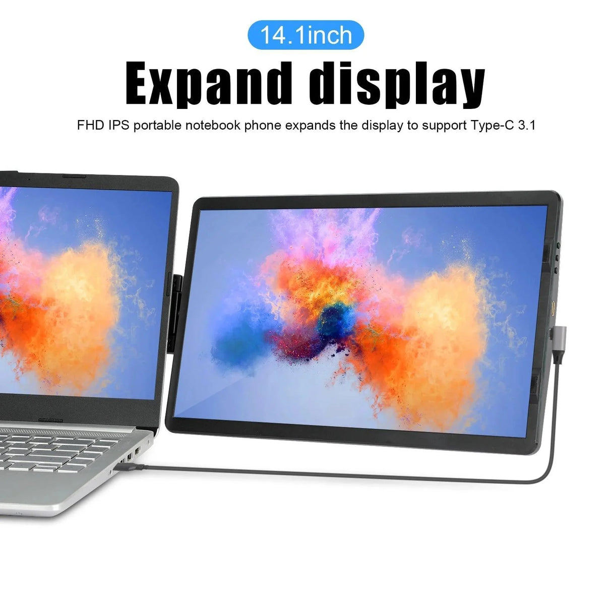 12 Inch Laptop Dual Monitor 1920*1080 HD IPS LCD Dual Monitor Screen Extender Laptops For Macbook Huawei