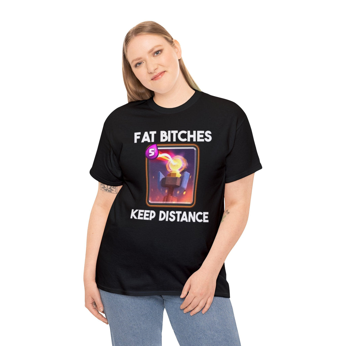 Fat Bitches keep distance shirt