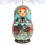 Troyka Horse Ride Matreshka Wooden Ornaments by G. DeBrekht - Christmas Decor - 8115225
