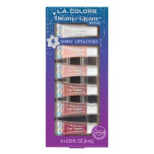 L.A COLORS Dream To Gleam Shiny Lip glosses (Value Pack)