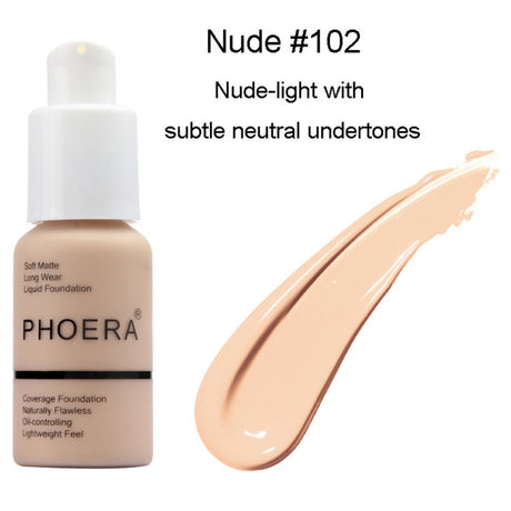 Explosive Press Type Oil Control Natural Color Matte Concealer Foundation Cream - Lootquake