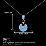 Collar de luna europeo y americano con nicho, accesorios de alta calidad que no se decoloran.