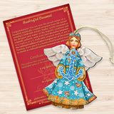 Adornos de madera del Ángel Guardián del Mar de G. DeBrekht - Decoración navideña costera - 8152724-2