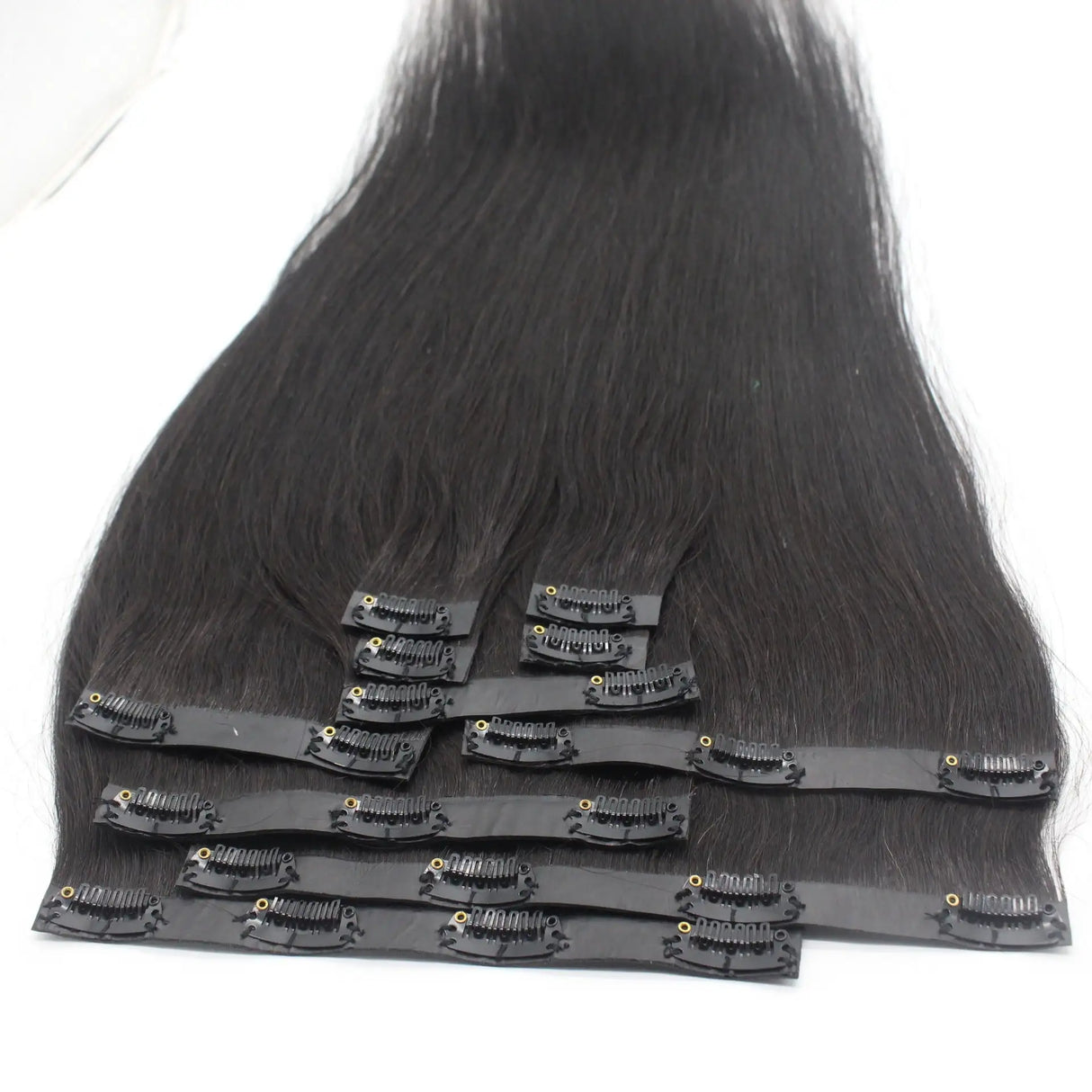 Clip hair clips in human hair extension - Lootquake