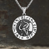 12 Constellation Divination Stainless Steel Pendant
