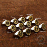 Leo Stainless Steel Ring