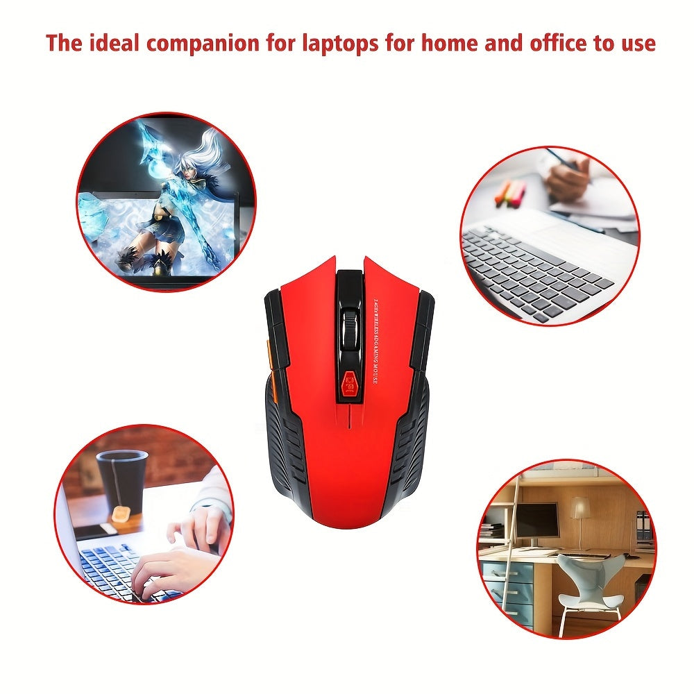 Souris de jeu sans fil ConnectFit 2,4 GHz avec récepteur USB – Compatible avec Windows 7/2000/XP/Vista, idéale pour les accessoires PC et ordinateurs portables