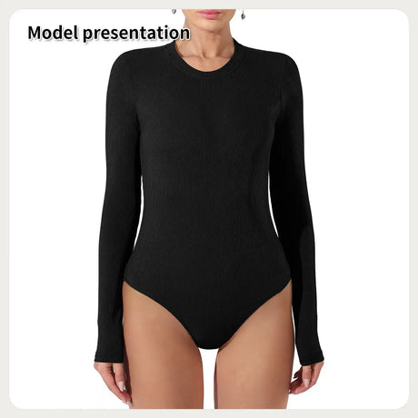 Women's Fashion Simple Solid Color Bodysuit - Lootquake