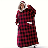 1pc Super Soft Hoodie Wearable Blanket for Adults with Big Pocket - Perfect for Christmas Parties and Cozy Nights In