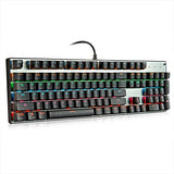 87-Key Mechanical Keyboard with Green Switches - Desktop Non-Punch Design