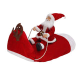 Dog Christmas Clothes Santa Claus Riding Deer - Lootquake