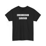Circumcision Survivor Funny Shirt – Hilarious Adult Humor Graphic Tee for Men & Women