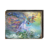 Joie De Vivre Fantasy Wooden Wall Art by Josephine Wall - Fantasy Décor - 852118-JW