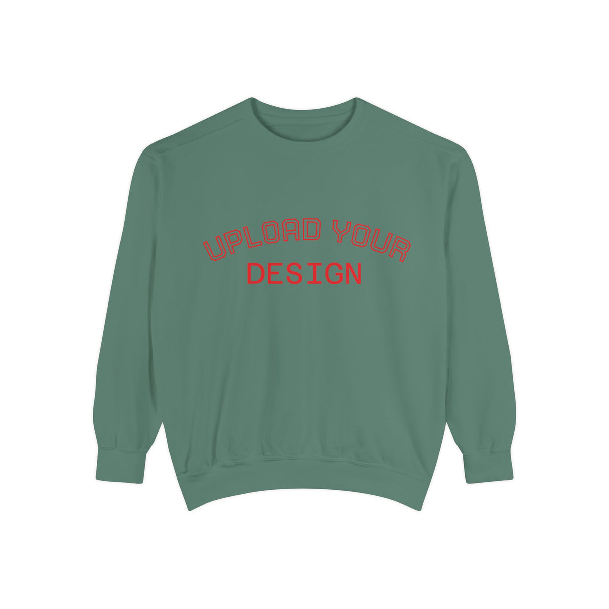 Customizable Unisex Garment-Dyed Sweatshirt, Personalized Gift, Cozy Streetwear, Casual Outfit, Unique Design Sweatshirt