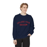 Customizable Unisex Garment-Dyed Sweatshirt, Personalized Gift, Cozy Streetwear, Casual Outfit, Unique Design Sweatshirt