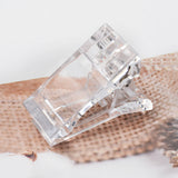 Transparent Poly Gel Nail Extension Clips - 5 or 10 pcs