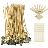 100 pcs H emp Candle Wicks 8 inch 2.5mm Beeswax Candle Wicks Thick Candle Wicks H emp Wicks Edible Candle Wick Butter Candle Making Wicks