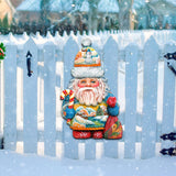 Whimsical Winter Wonders Santa Door Decor by G. DeBrekht - Christmas Santa Snowman Decor - 81519184H