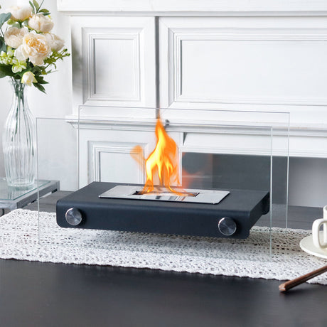 7.5" H Metal Bio Ethanol Fireplace Tabletop Ethanol Fireplace-2