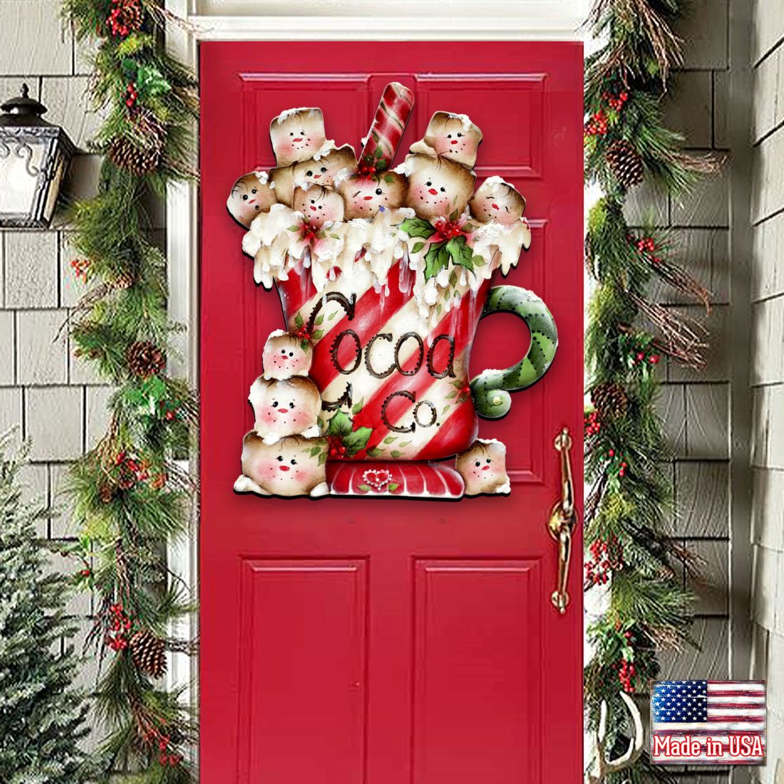 Marshmallow Cocoa Company Door Decor by Jamie Mills-Price - Christmas Decor - 8457513H