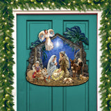 Nativity with Angel Holiday Door Decor by D. Gelsinger - Nativity Holiday Decor - 8652760H