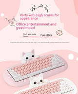 Wireless Bluetooth E-sports Games Cute Mini Office Mechanical Keyboard - Lootquake