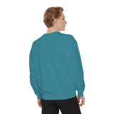 Customizable Unisex Garment-Dyed Sweatshirt, Personalized Gift, Cozy Streetwear, Casual Outfit, Unique Design Sweatshirt