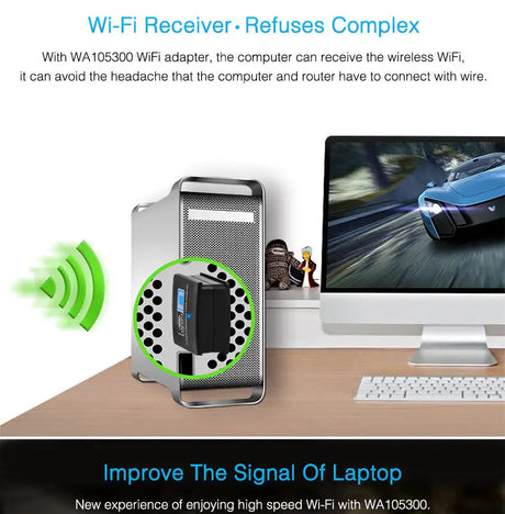 WIFI wireless receiver mini wireless card - Lootquake