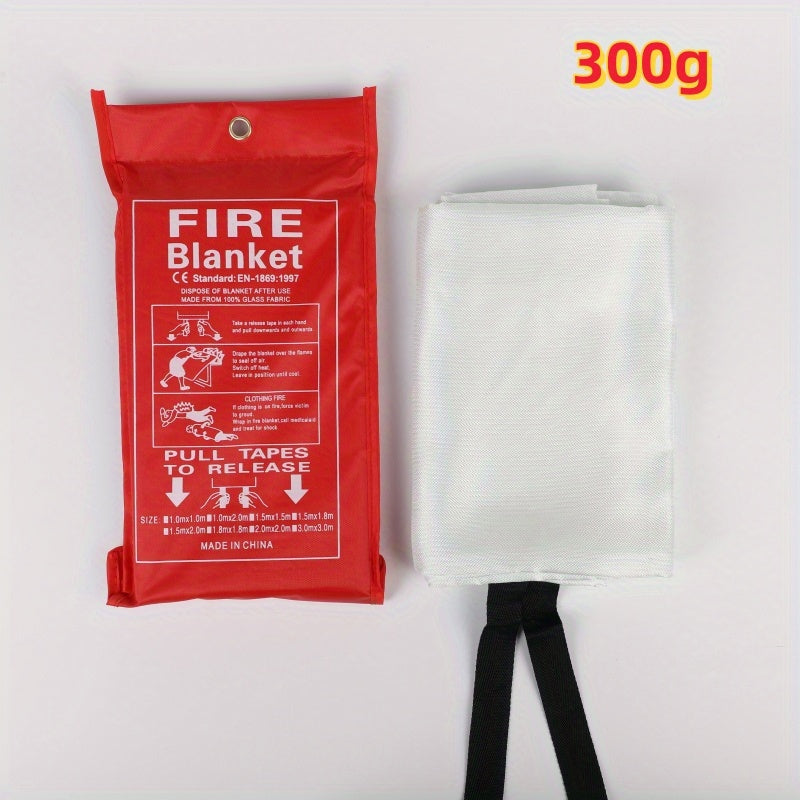 Manta esencial de seguridad contra incendios (1 unidad): portátil, reutilizable y resistente al calor para extinción de emergencia en casa, cocina, chimenea, escuela, barbacoa, coche y oficina. Solución compacta, duradera y fácil de usar.