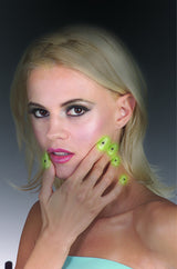 Glow In The Dark Spider Paint Nails