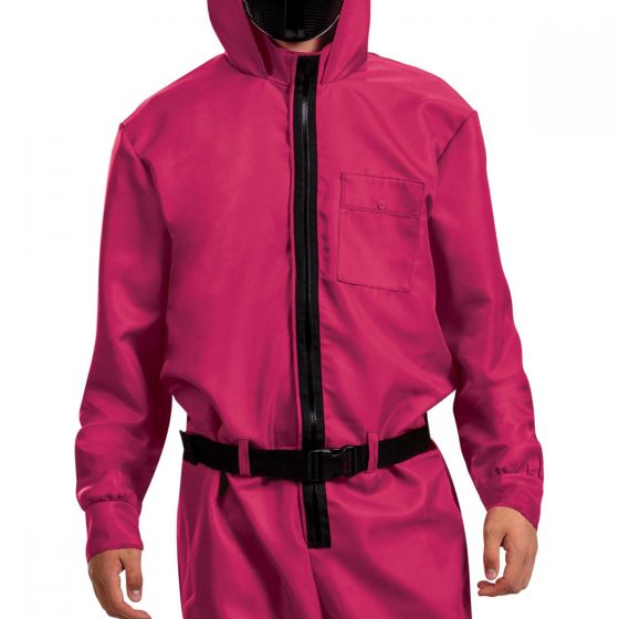 Adults/Teens Squid Games Triangle Guard Jumpsuit Costume