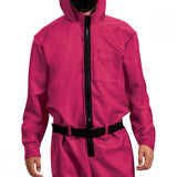 Adults/Teens Squid Games Triangle Guard Jumpsuit Costume