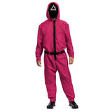 Adults/Teens Squid Games Triangle Guard Jumpsuit Costume