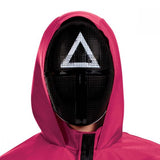 Adults/Teens Squid Games Triangle Guard Jumpsuit Costume