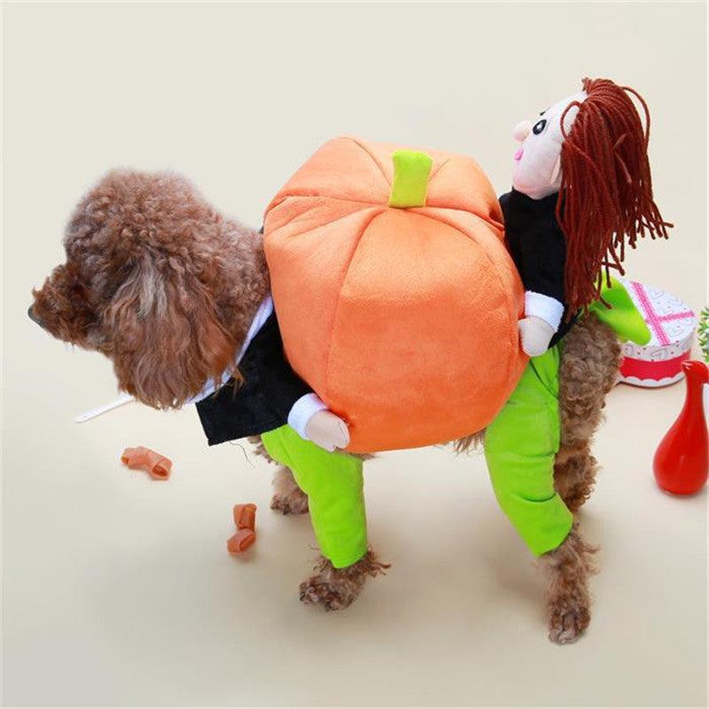 Pet Halloween Pumpkin Costume For Dogs