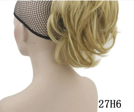 Grip ponytail short hair female curly hair wig flexible hair ponytail - Lootquake