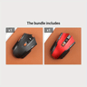 Ratón inalámbrico para juegos de 2,4 G, diseño ergonómico, agarre cómodo, alcance de 1000 m, ajuste de 800 a 1600 DPI, diseño elegante, para ordenadores de escritorio y portátiles, material plástico.