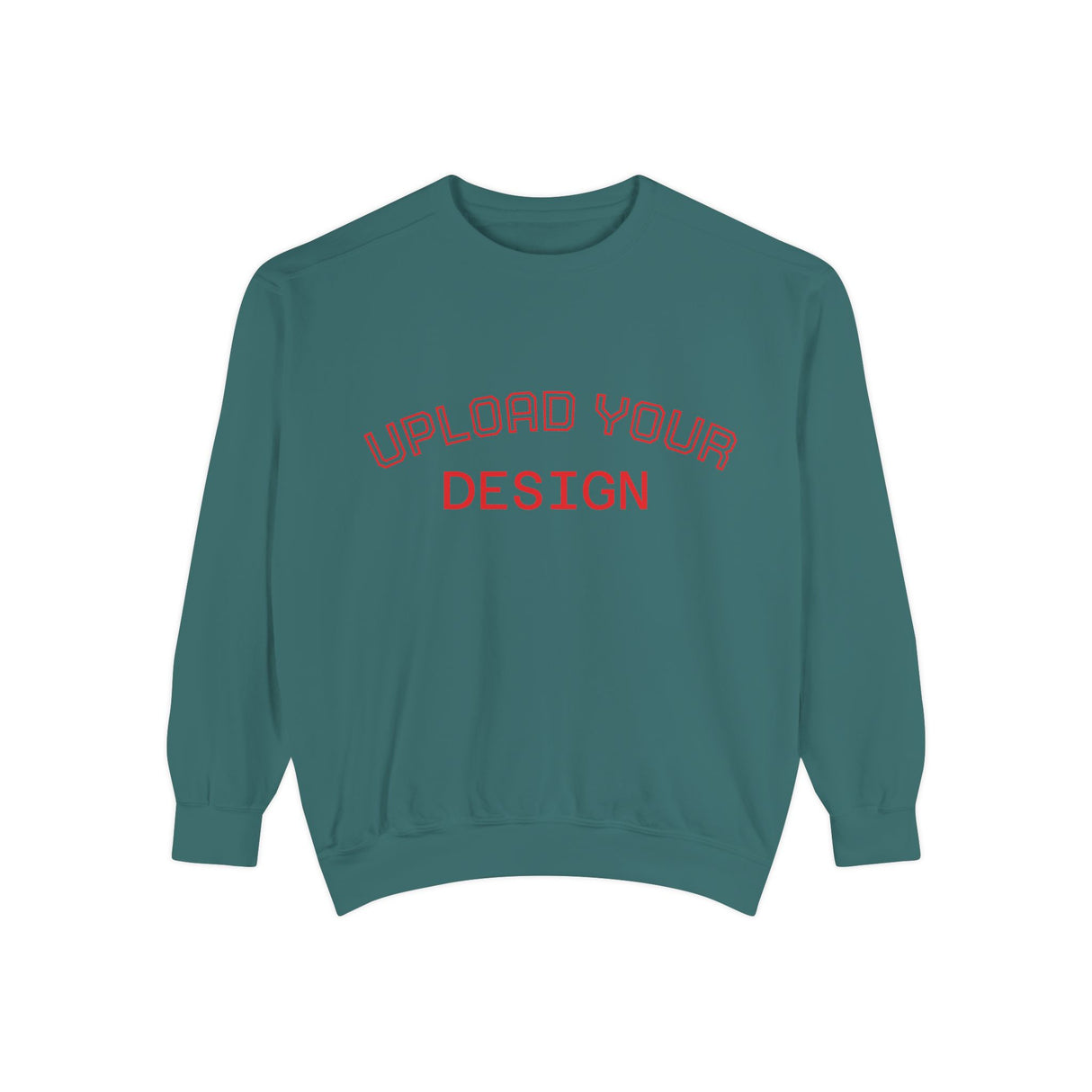 Customizable Unisex Garment-Dyed Sweatshirt, Personalized Gift, Cozy Streetwear, Casual Outfit, Unique Design Sweatshirt